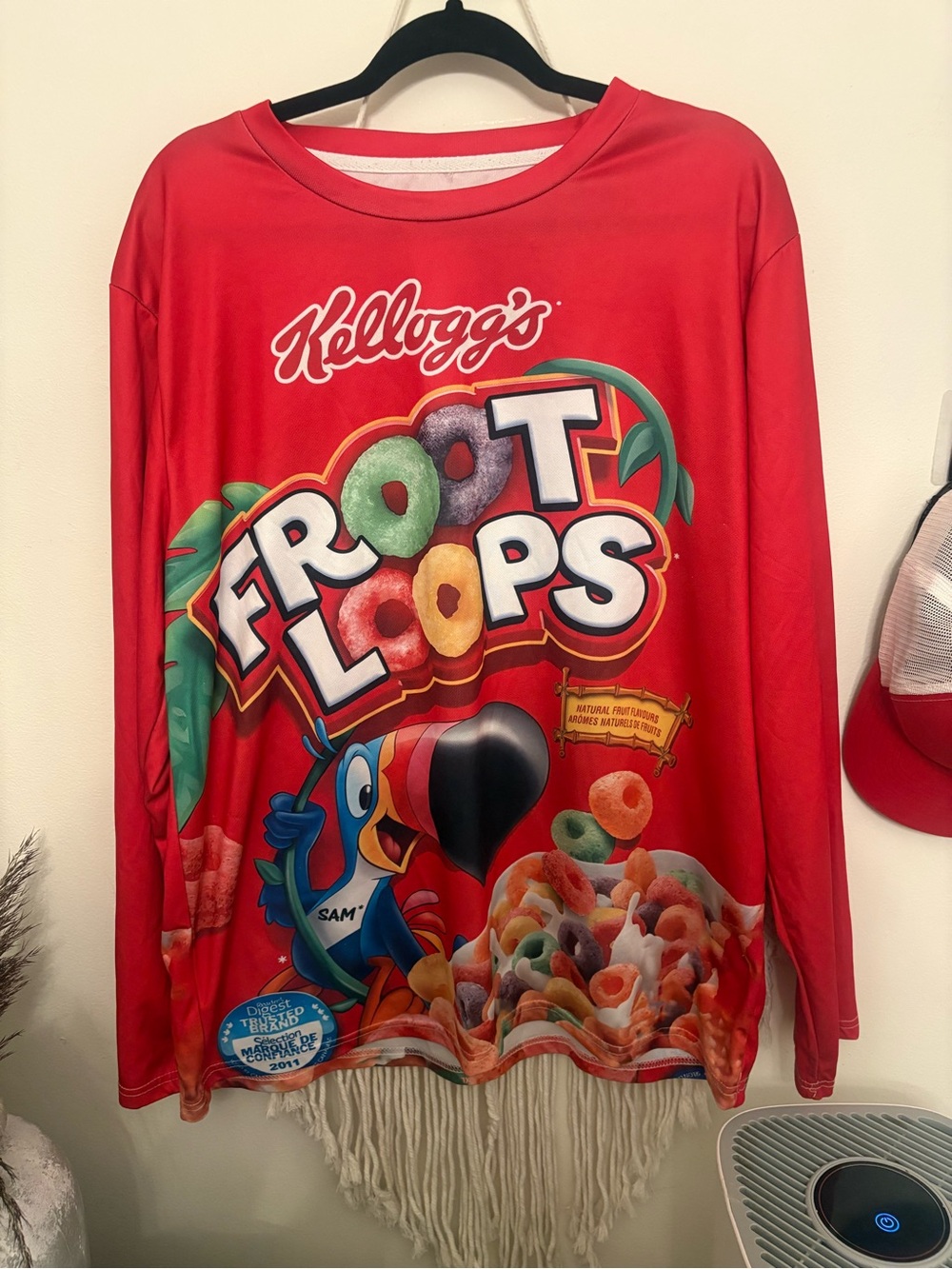 Froot Loops Red Graphic Long-Sleeve Top unisex XL